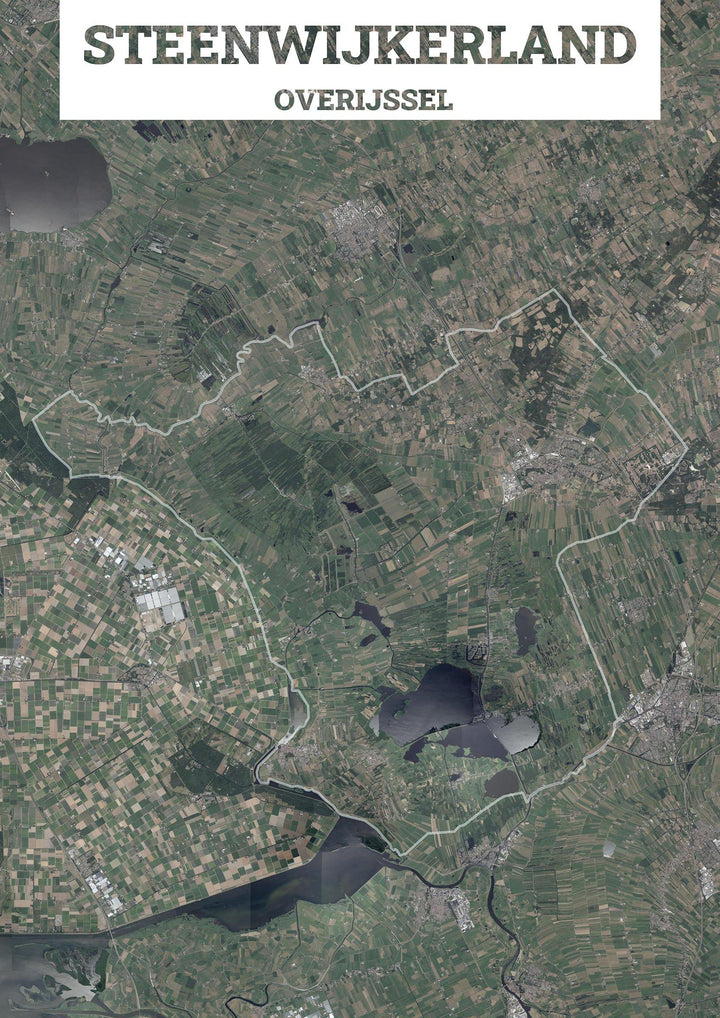 Luchtfoto van de gemeente Steenwijkerland