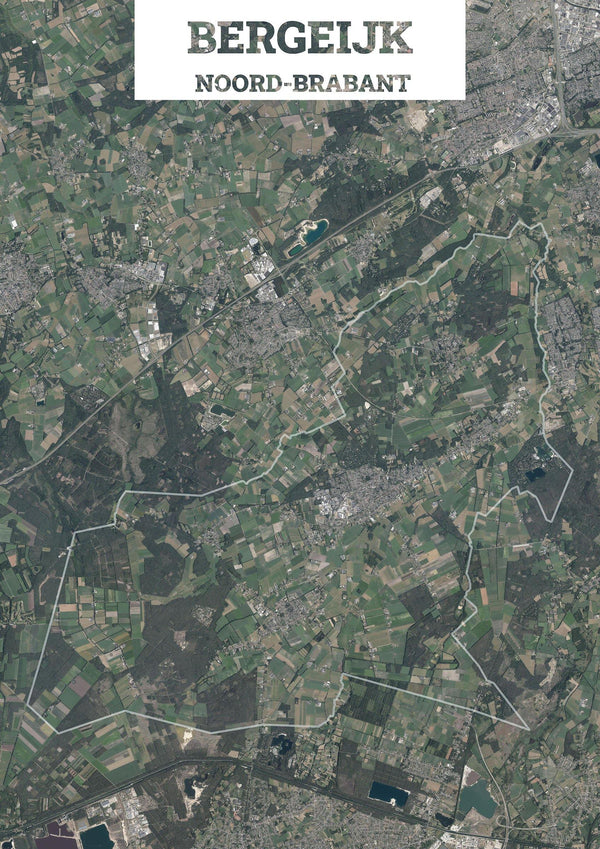 Luchtfoto van de gemeente Bergeijk