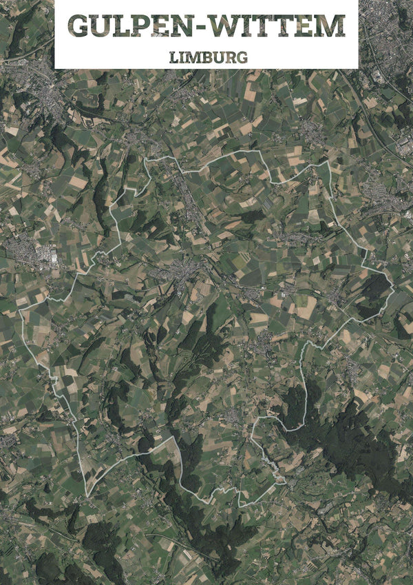 Luchtfoto van de gemeente Gulpen-Wittem