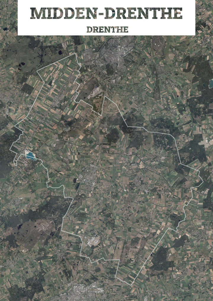 Luchtfoto van de gemeente Midden-Drenthe