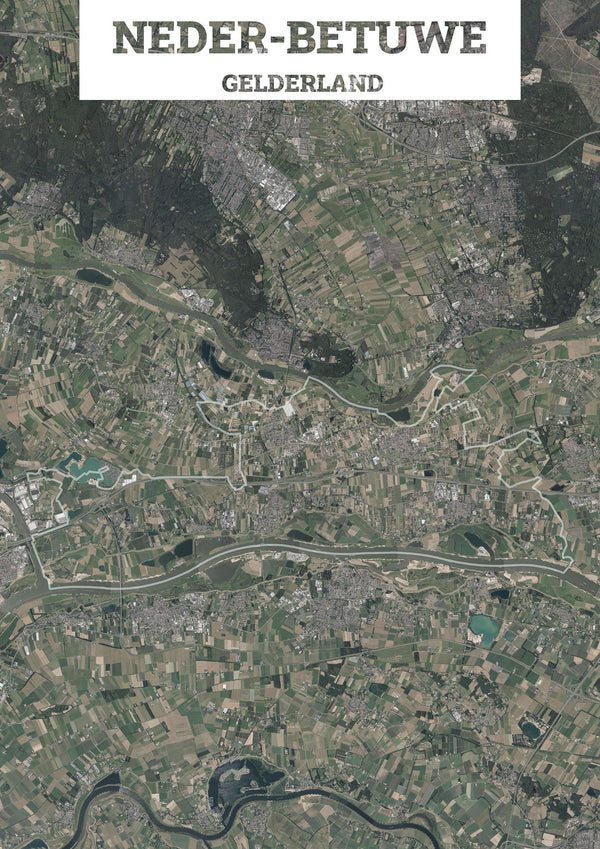 Luchtfoto van de gemeente Neder-Betuwe