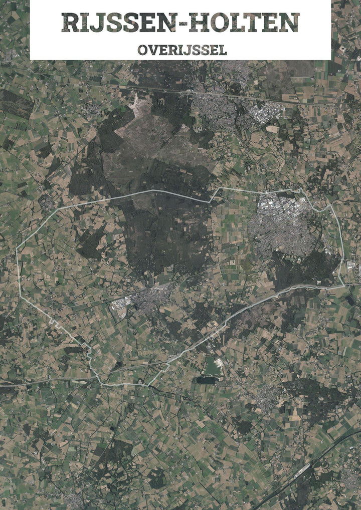 Luchtfoto van de gemeente Rijssen-Holten