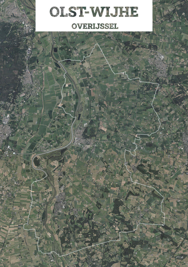 Luchtfoto van de gemeente Olst-Wijhe