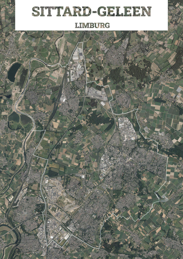 Luchtfoto van de gemeente Sittard-Geleen