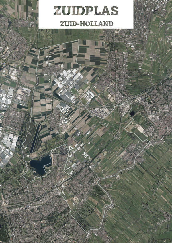 Luchtfoto van de gemeente Zuidplas