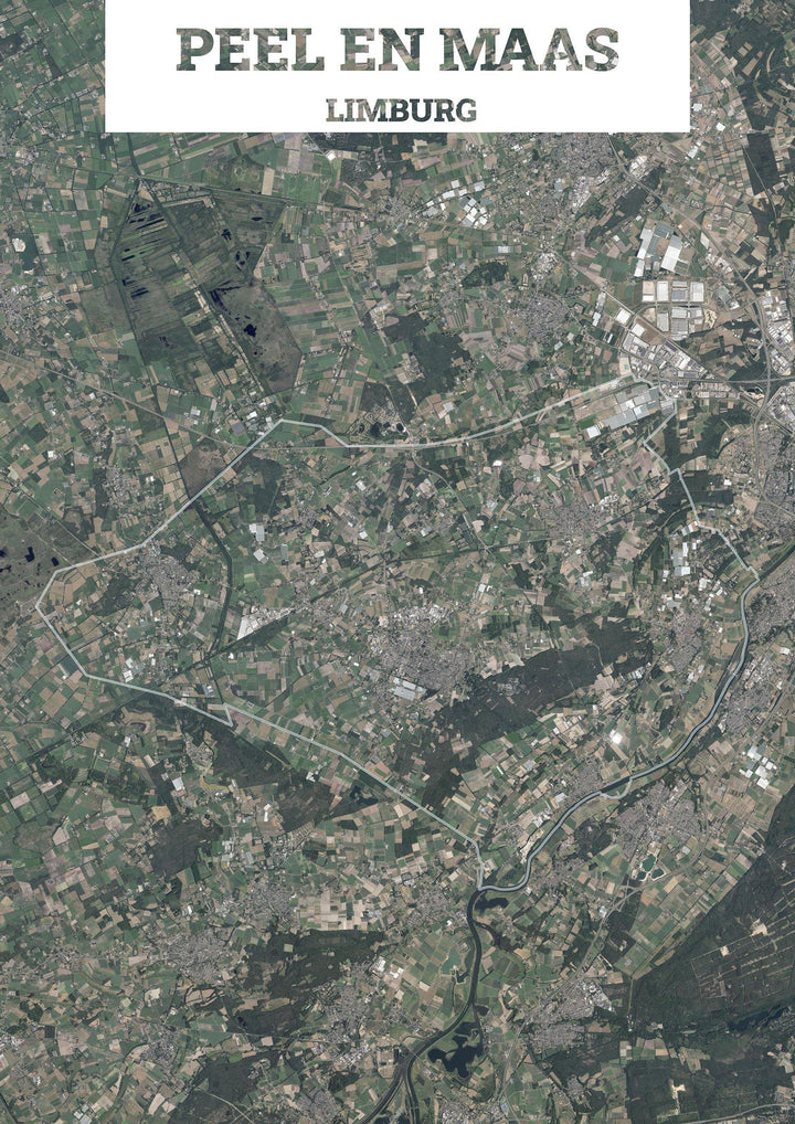 Luchtfoto van de gemeente Peel en Maas