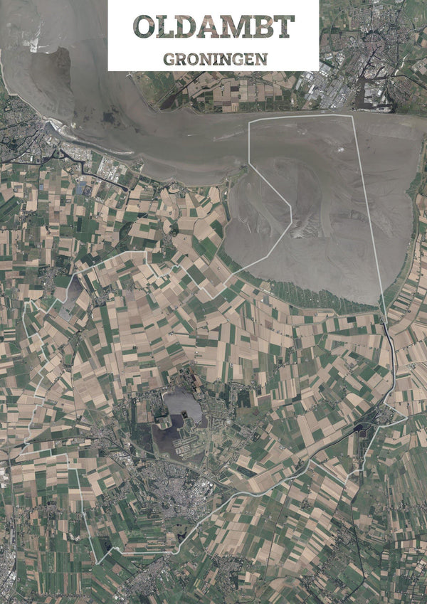 Luchtfoto van de gemeente Oldambt