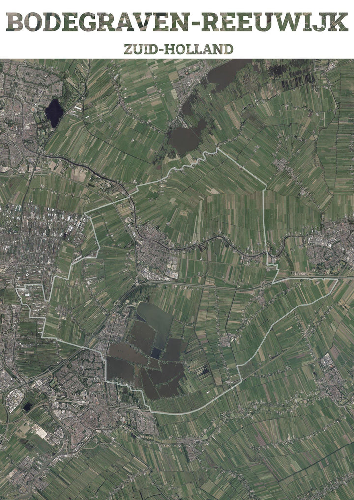 Luchtfoto van de gemeente Bodegraven-Reeuwijk