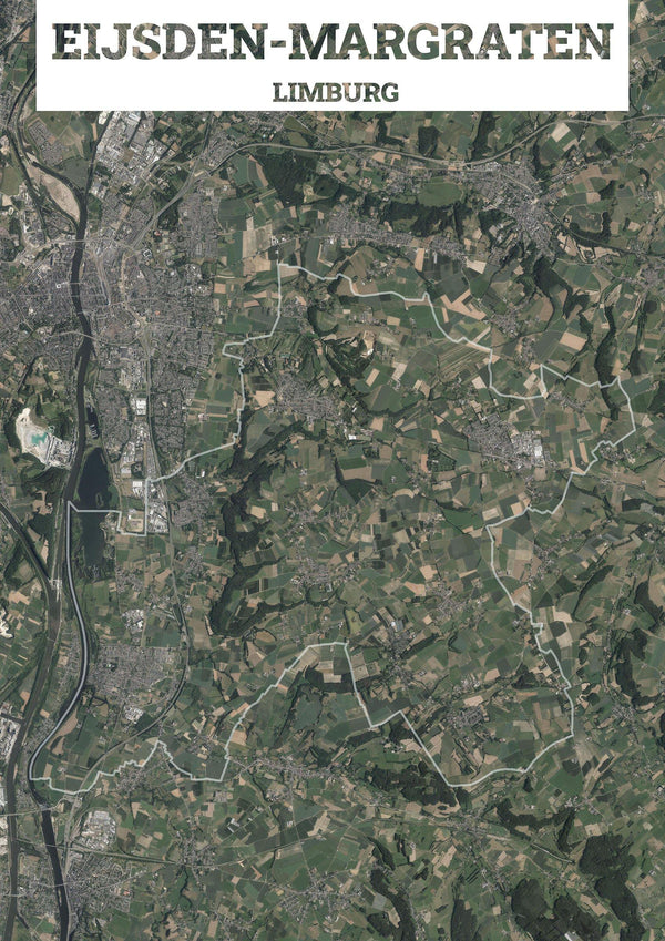Luchtfoto van de gemeente Eijsden-Margraten