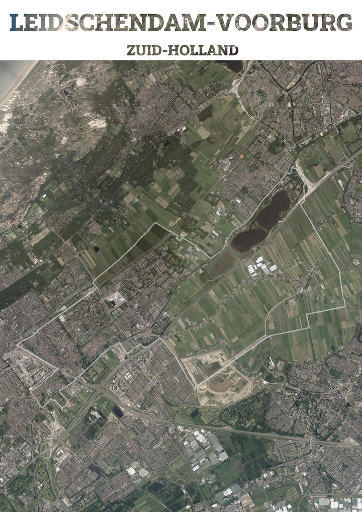 Luchtfoto van de gemeente Leidschendam-Voorburg