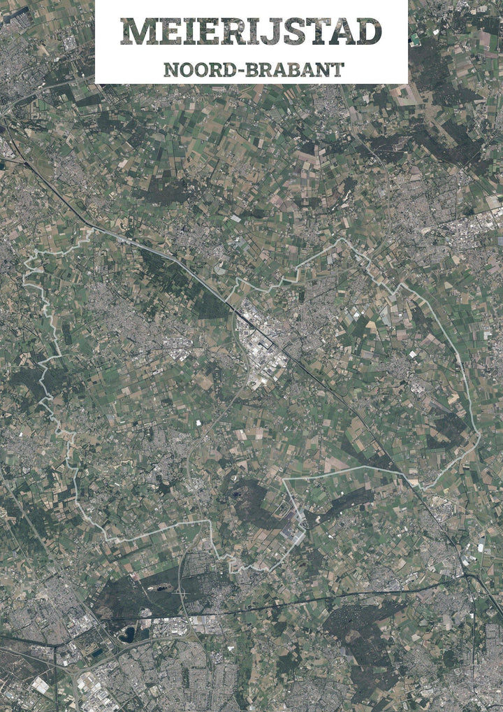 Luchtfoto van de gemeente Meierijstad