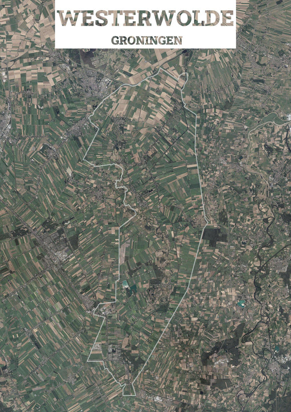 Luchtfoto van de gemeente Westerwolde