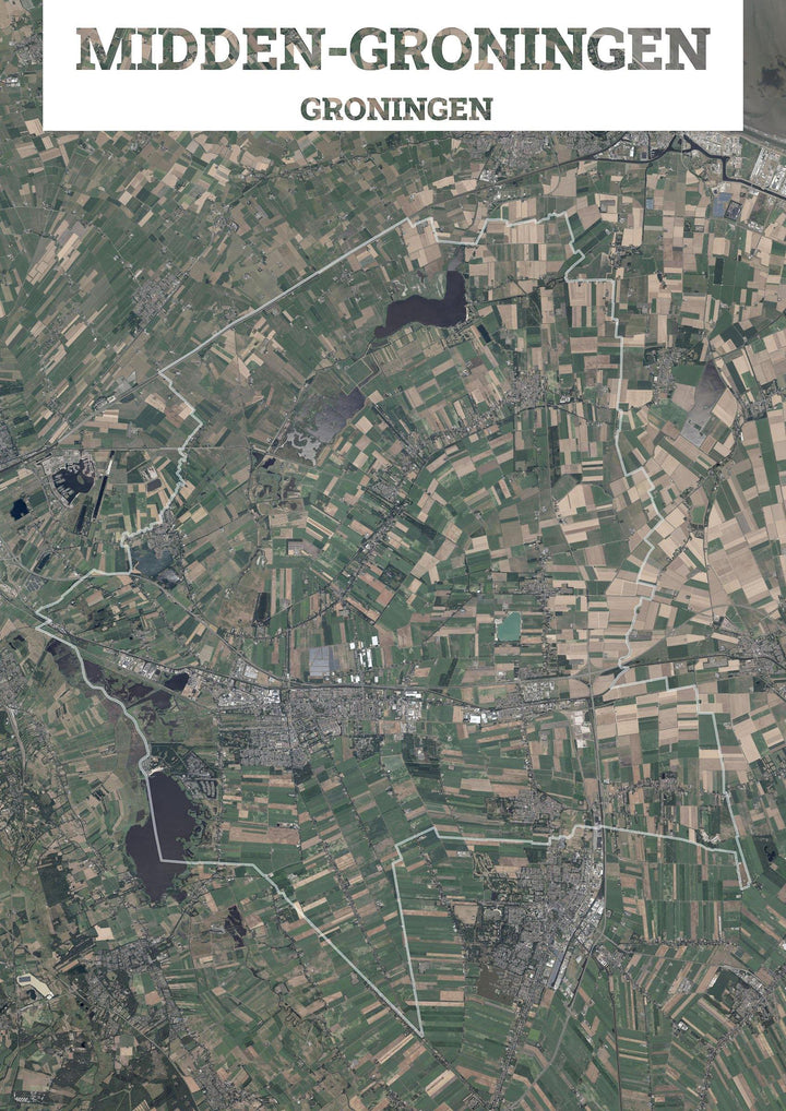 Luchtfoto van de gemeente Midden-Groningen