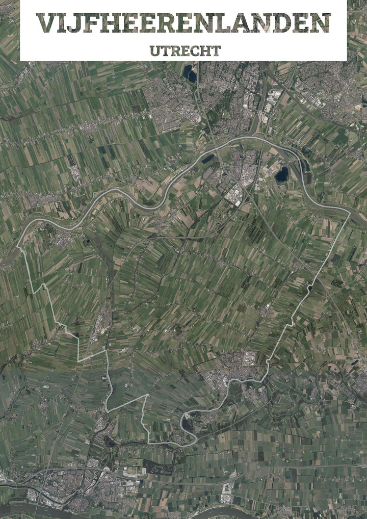 Luchtfoto van de gemeente Vijfheerenlanden