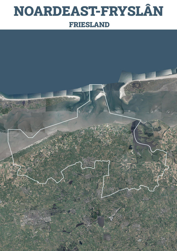 Luchtfoto van de gemeente Noardeast-Fryslân