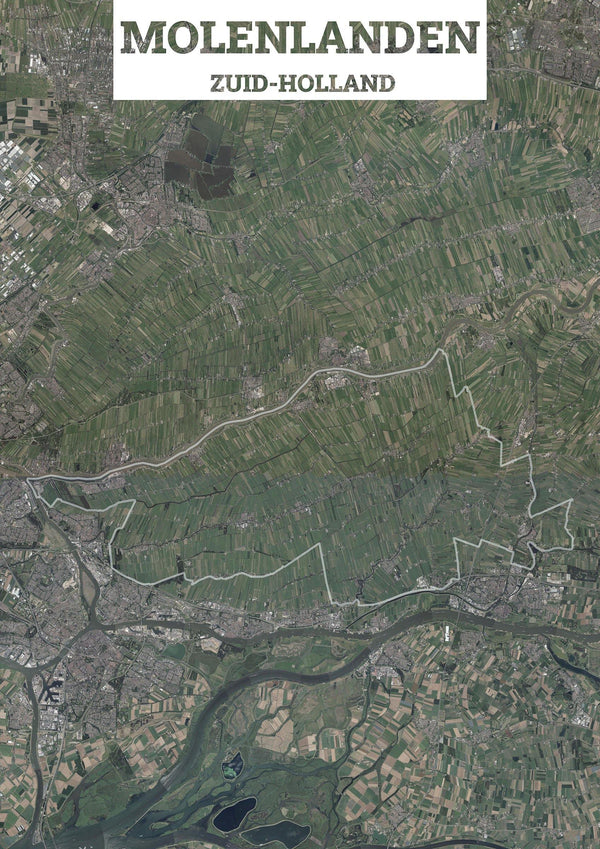 Luchtfoto van de gemeente Molenlanden