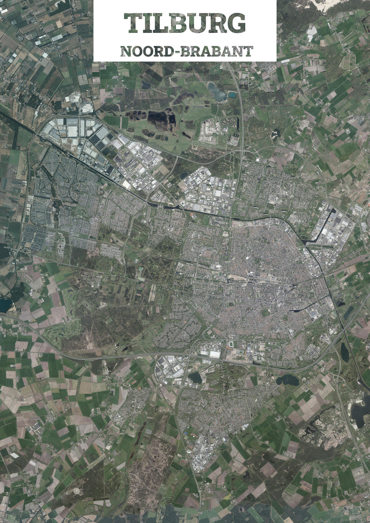 Luchtfoto van Tilburg