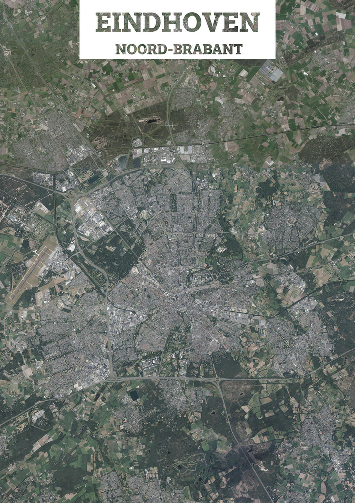 Luchtfoto van Eindhoven