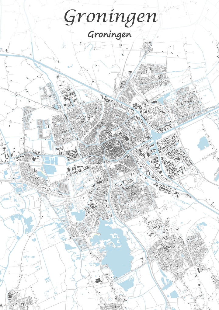 Stadskaart van Groningen