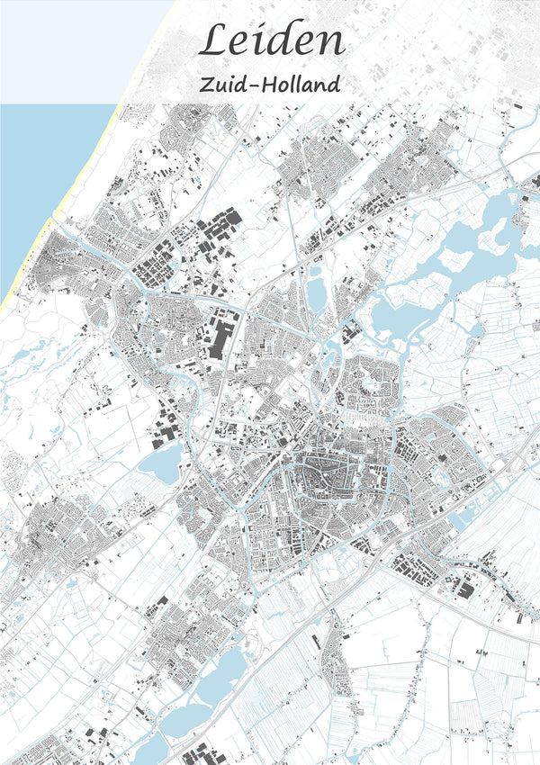 Stadskaart van Leiden