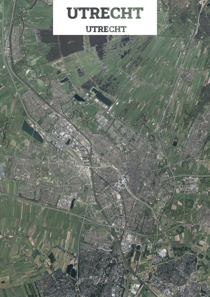 Luchtfoto van Utrecht