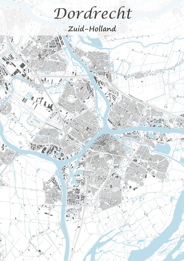 Stadskaart van Dordrecht