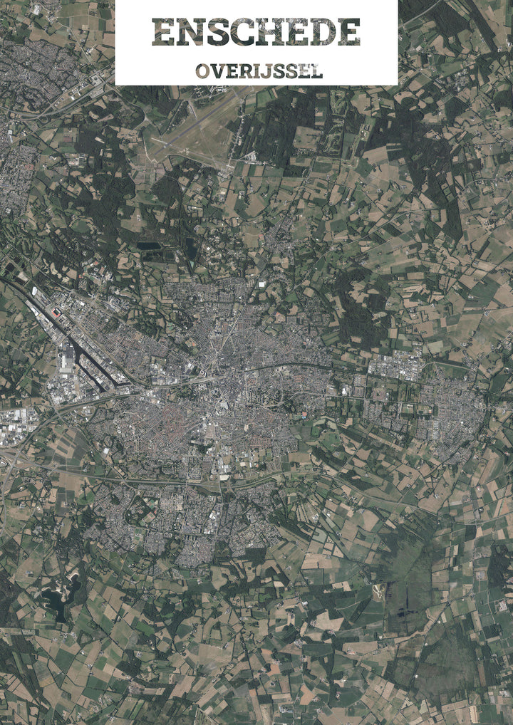Luchtfoto van Enschede