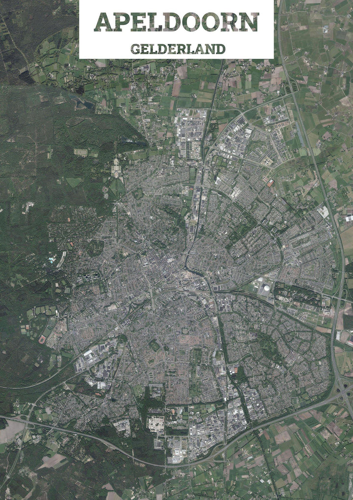 Luchtfoto van Apeldoorn
