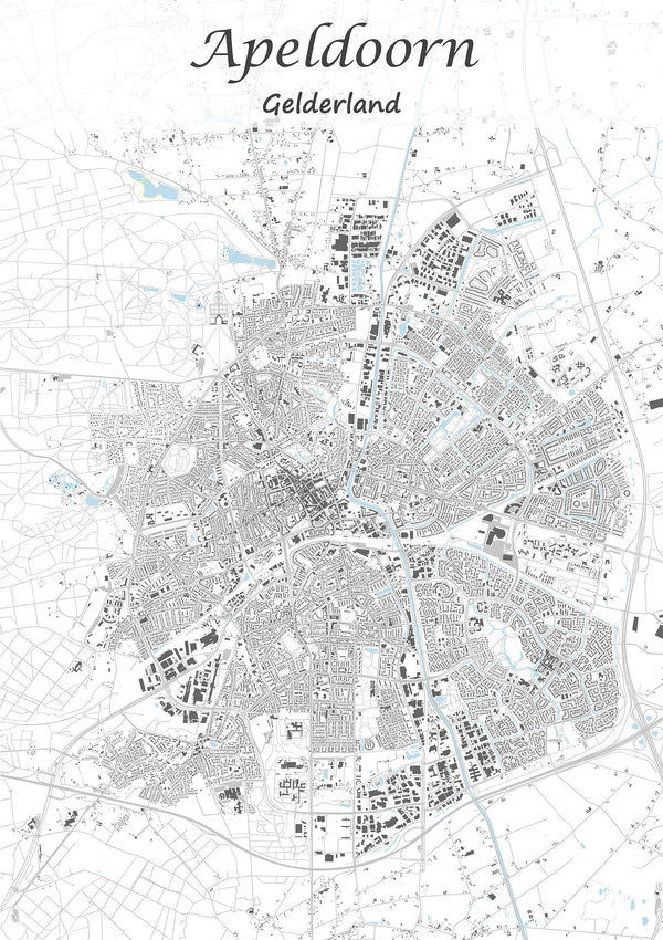 Stadskaart van Apeldoorn
