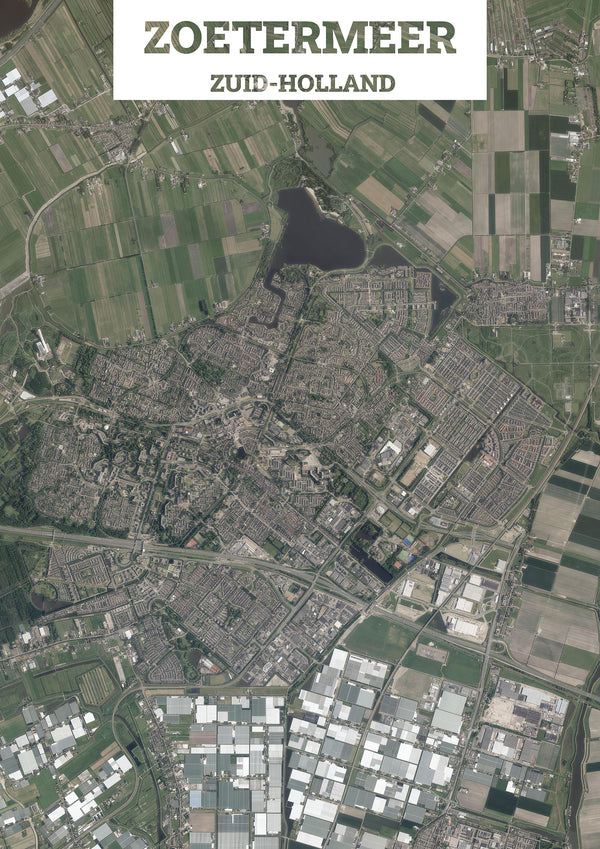 Luchtfoto van Zoetermeer