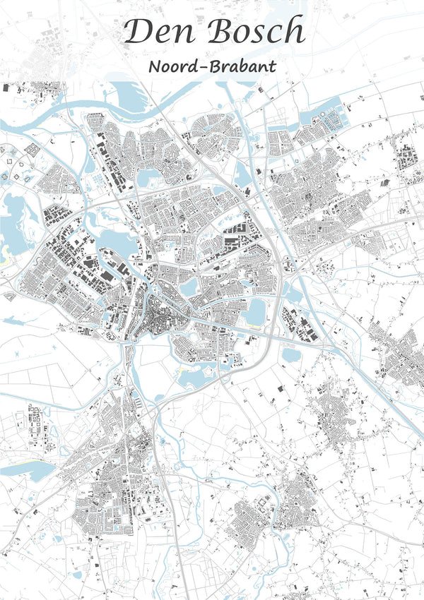 Stadskaart van Den Bosch