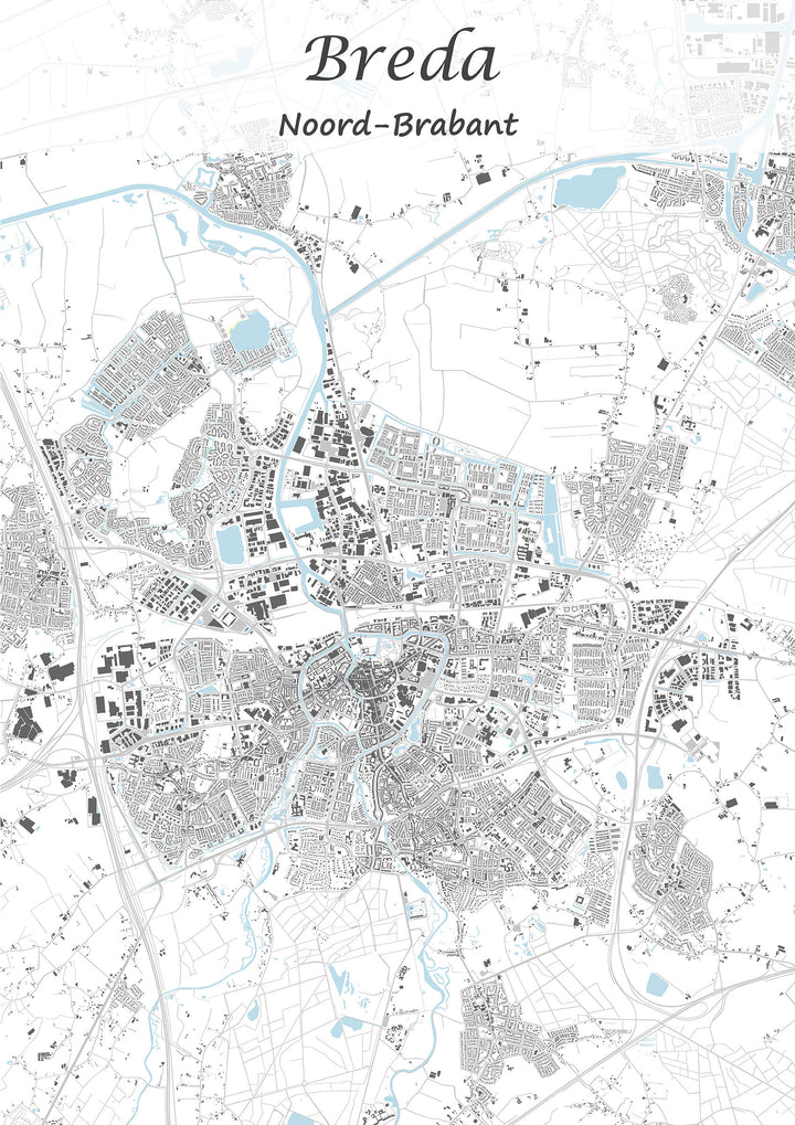 Stadskaart van Breda