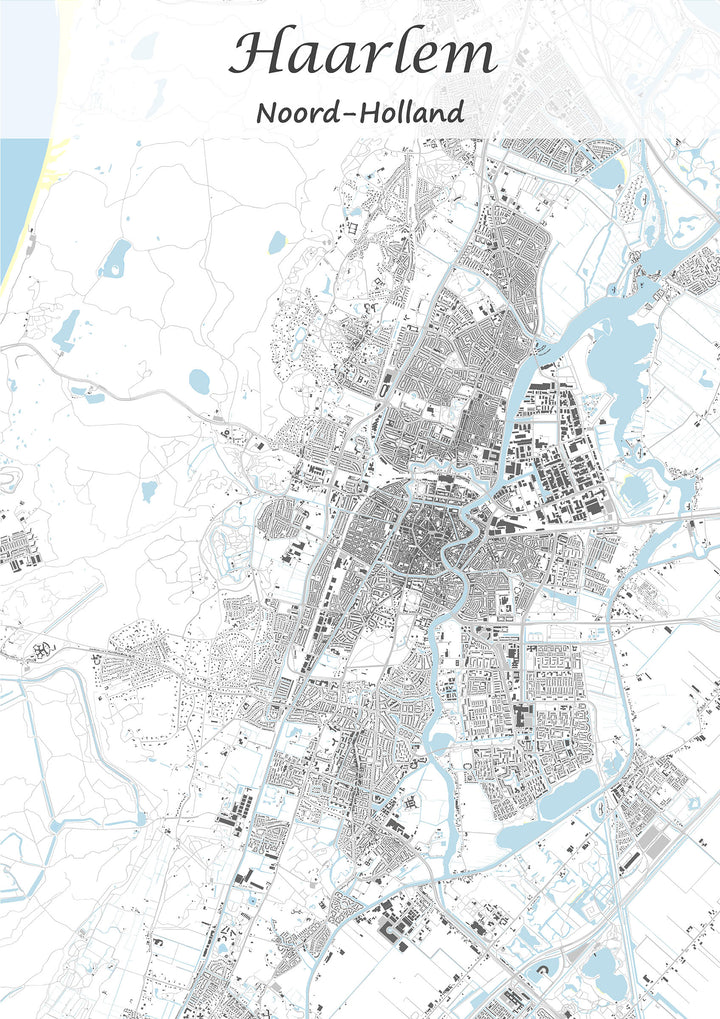 Stadskaart van Haarlem