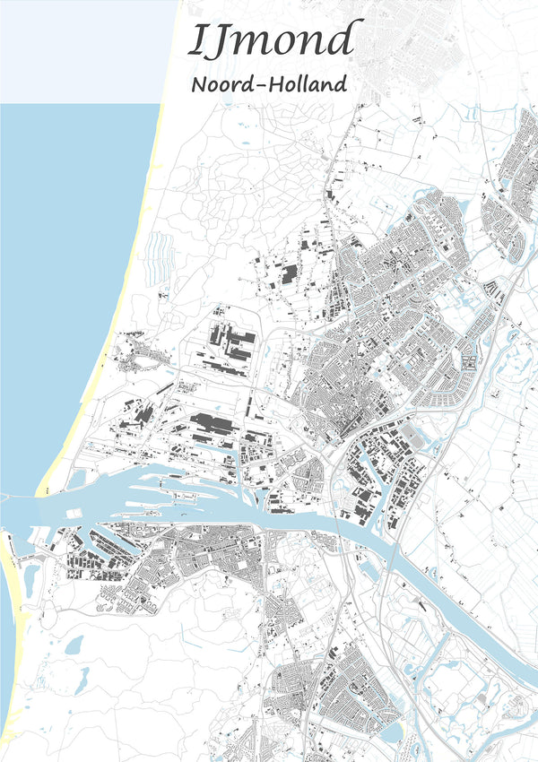 Stadskaart van IJmond