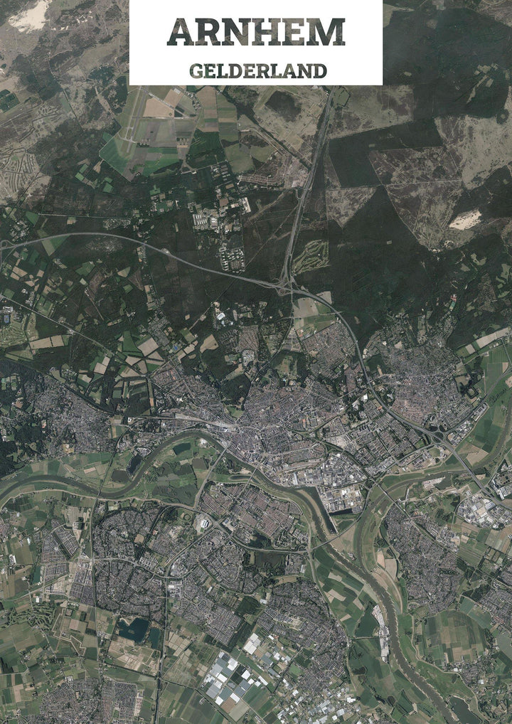 Luchtfoto van Arnhem