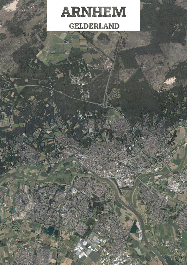 Luchtfoto van Arnhem