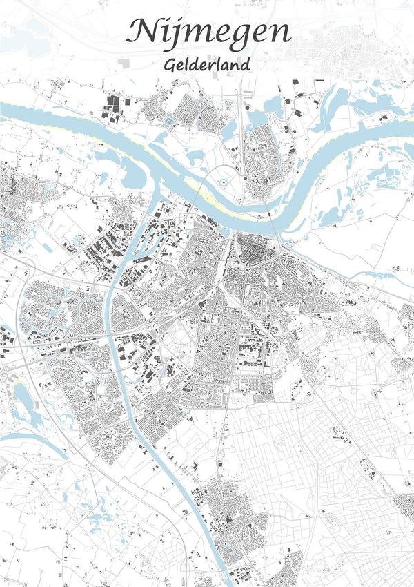 Stadskaart van Nijmegen