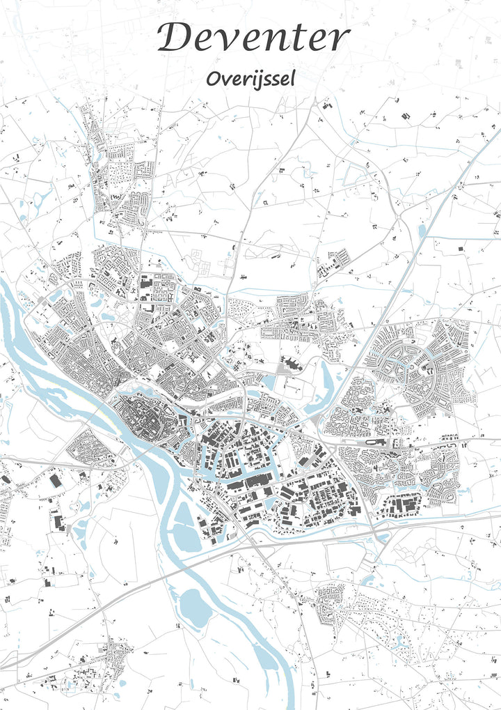 Stadskaart van Deventer