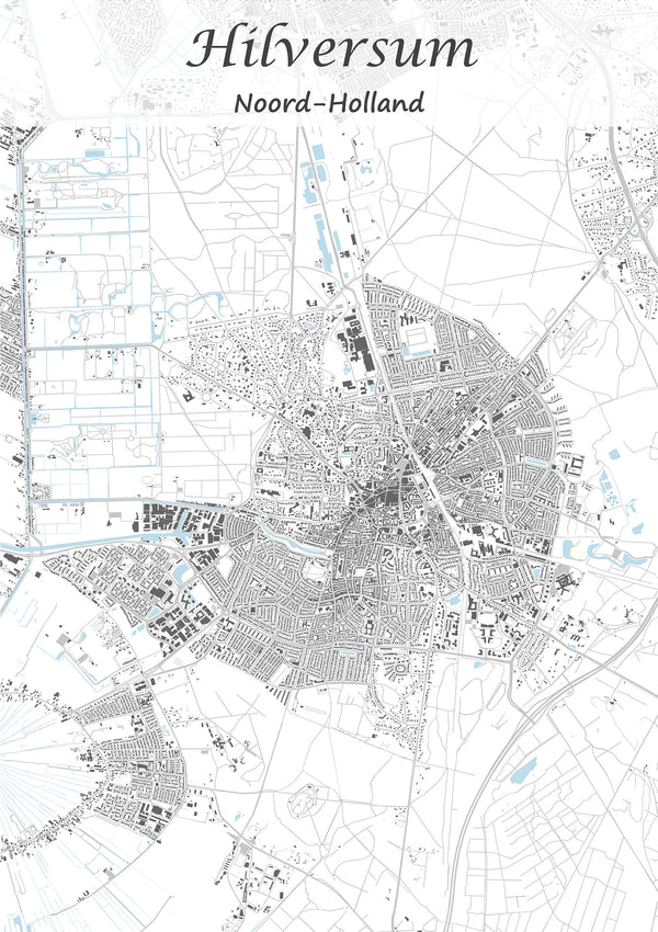 Stadskaart van Hilversum