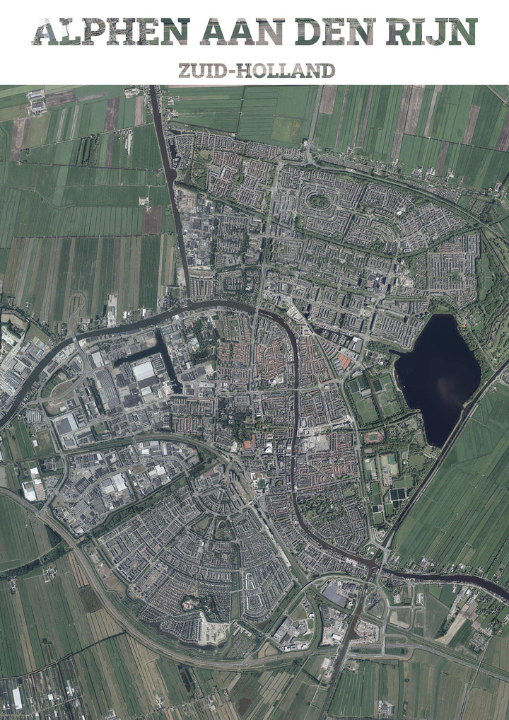 Luchtfoto van Alphen aan den Rijn