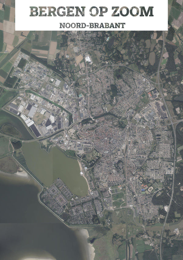 Luchtfoto van Bergen op Zoom