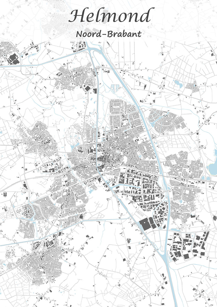 Stadskaart van Helmond