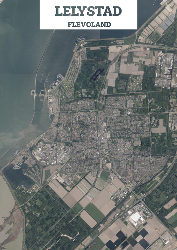 Luchtfoto van Lelystad