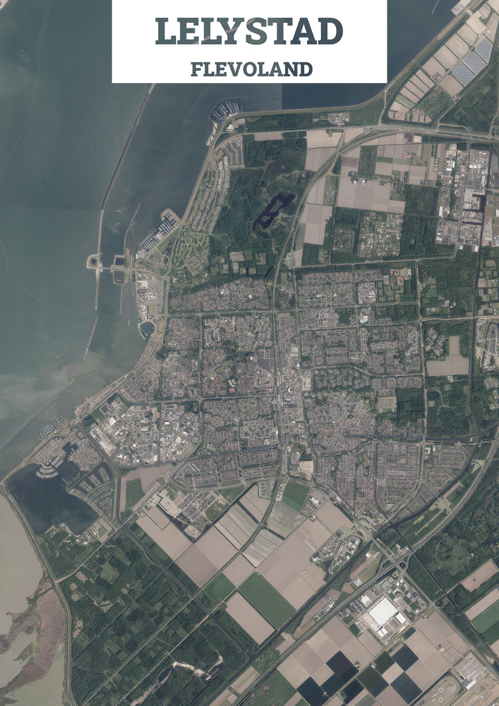 Luchtfoto van Lelystad