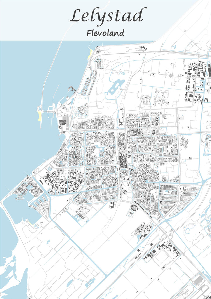 Stadskaart van Lelystad