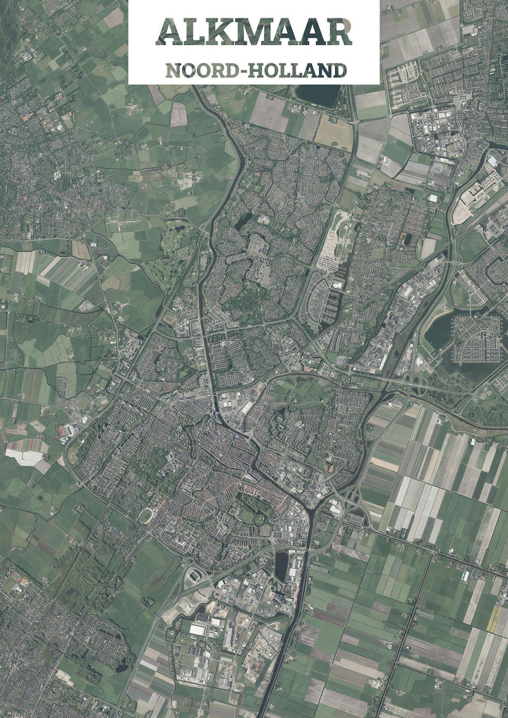 Luchtfoto van Alkmaar