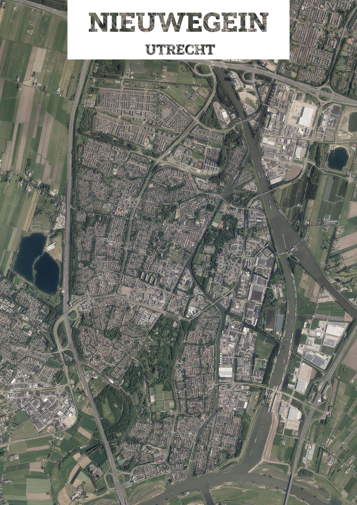Luchtfoto van Nieuwegein