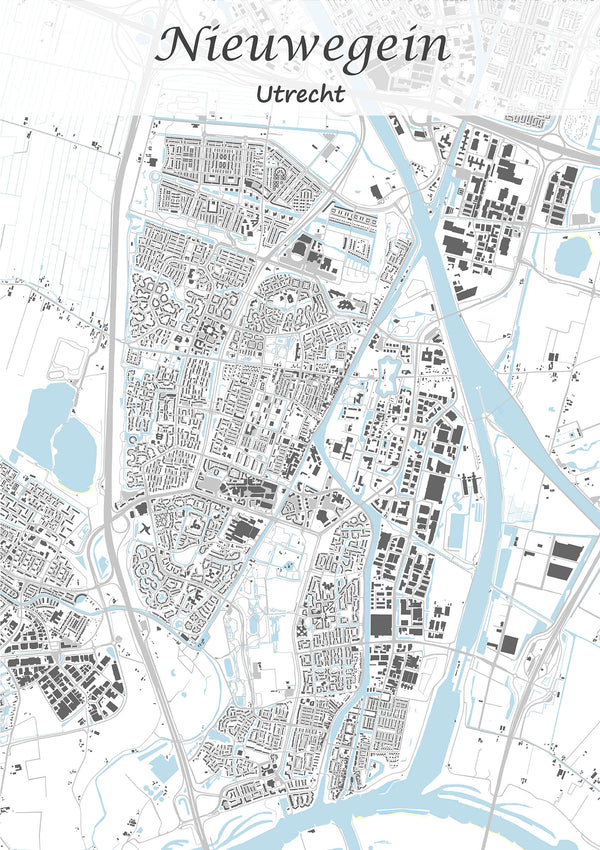 Stadskaart van Nieuwegein