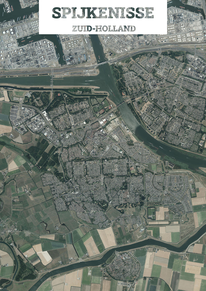 Luchtfoto van Spijkenisse