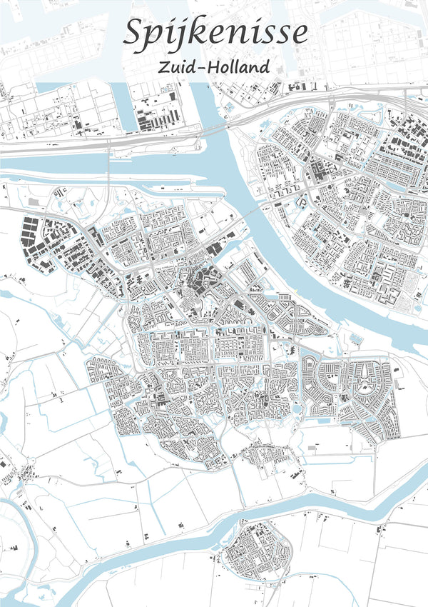 Stadskaart van Spijkenisse